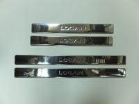 Накладки на пороги, нерж., 4 части