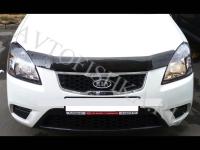 Дефлектор капота темный Kia Rio 2005-2011
