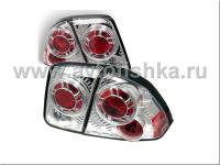 Honda Civic (00-03) 4 дв. седан фонари задние хромированные, комплект 2 шт.