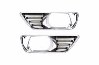 Toyota Camry V40 (2006-2009) рамки противотуманных передних фар хромированные, комплект 2 шт.