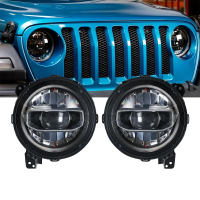 Фары штатные передние линзовые хромированные Jeep Wrangler JL/JLU/JT Rubicon (2018-2023) 