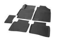 Hyundai Solaris (17–) Коврики салона (полиуретан), чёрные, седан
