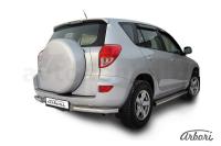 Защита заднего бампера "уголки" Arbori d57 TOYOTA RAV-4 2006-2009