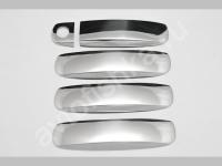 Audi A6 (1998 -), A3 (2008-) накладки на ручки дверей из нержавеющей стали, комплект 4 шт.