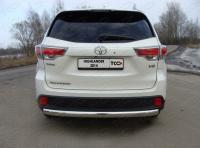 Toyota Highlander (14–) Защита задняя (овальная) 75х42 мм