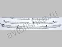 Toyota Highlander, Kluger (2011-) накладка на решетку радиатора из нержавеющей стали, стиль Bentley