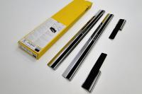 Накладки на внутренние пороги с надписью, нерж. сталь+карбон, 2 шт. Alu-Frost 29-0839 для NISSAN Juke