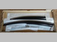 Volkswagen Passat B6 (2005-), B7 (2011-) дефлекторы окон темные c хромированным молдингом, дизайн Mugen