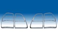 Toyota Land Cruiser 100, Lexus LX470 (03-07) хромированные рамки на задние фонари, комплект 2 шт.