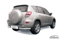 Защита заднего бампера "уголки" Arbori d76 TOYOTA RAV-4 2009-2010