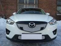 Mazda CX-5 (12–14) Защита радиатора, хром, верх (с парктроником)