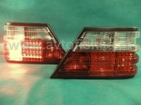 Mercedes W124 (84-95) задние фонари светодиодные красно-белые, комплект 2 шт.