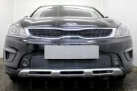Kia Rio (17–) Защита радиатора Premium, чёрная