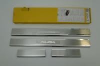 Накладки на внутренние пороги с надписью, нерж. сталь, 4 шт. Alu-Frost 08-1208 для FORD Kuga