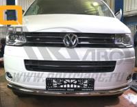Volkswagen Transporter (03–/11–) Защита переднего бампера одинарная d 60 мм, нерж.