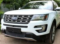 Ford Explorer (16–) Защита радиатора Premium, чёрная, низ