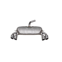 Двойная выхлопная труба для Audi A3 S-line 2013-2020 - нержавейка