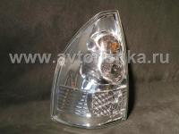 Toyota Land Cruiser Prado 120 (02-) задние светодиодные фонари хромированные, комплект 2 шт.