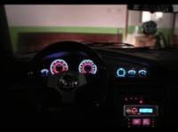 Audi 100 C4; C3 (88-94) светящиеся шкалы приборов - накладки на циферблаты панели приборов, дизайн № 2