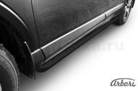 Защита штатных порогов Arbori d57 труба черная TOYOTA RAV-4 2015-