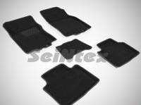 Nissan X-Trail (14–) Коврики салона текстильные 3D, серые