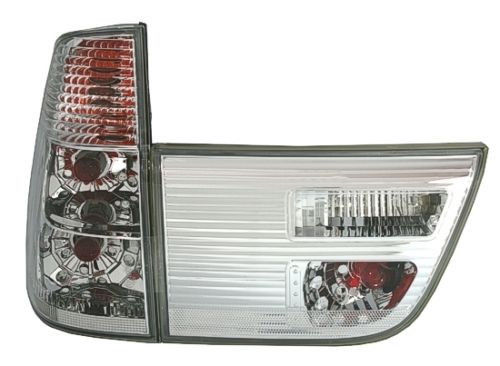 BMW X5 (98-06) фонари задние белые прозрачные, комплект лев.+прав.