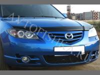 Дефлектор капота темный Mazda 3 седан 2003-2009