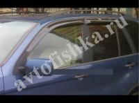 Дефлекторы боковых окон 4 части темные BMW X5 2001-2006