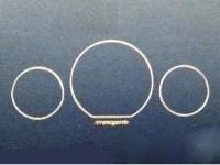 Mercedes ML W163 (98-05) декоративные накладки комбинации приборов, кольца хромированные.