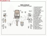 BMW X3 (04-) декоративные накладки под дерево или карбон (отделка салона), АКпп, автоматичеcкий климат контроль, Premium CD Changer , правый руль