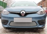 Renault Fluence (12–15) Защита радиатора, хром, низ