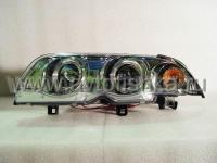 BMW 3 E46 (98-01) 4 дв. седан фары передние хромированные, со светящимися ободками, с моторами электрокорректора, комплект 2 шт.