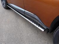 Nissan Murano (16–) Пороги овальные с проступью 75х42 мм