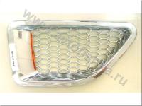 Range Rover Sport (05-) решетки хромированные на дефлекторы передних крыльев, комплект 2 шт.
