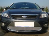Ford Focus (08–10) Защита радиатора, хром