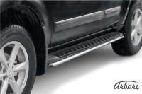 Защита штатного порога d42 Nissan Pathfinder R51 (05-09)