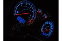 Volkswagen Passat B5 96-00 светодиодные шкалы (циферблаты) на панель приборов - дизайн 1