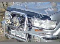 Дефлектор капота темный Toyota Land Cruiser 80 1989-1997