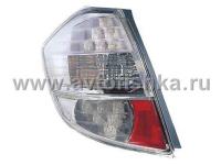 Honda Fit, Jazz (07-) GE фонари задние светодиодные хромированные, комплект 2 шт.