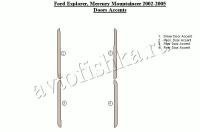 Декоративные накладки салона Ford Explorer 2002-2005 двери Accent