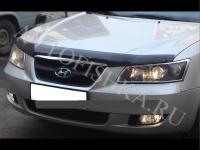 Дефлектор капота темный Hyundai Sonata 2005-2010