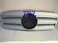 Mercedes CLK W208 (95-02) серебристая решетка радиатора, дизайн Big Star, стиль CL class, 3 ламели.