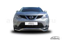 Защита переднего бампера Arbori d57 волна NISSAN QASHQAI 2014-
