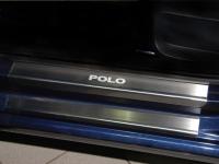 Volkswagen Polo 5 (10-) 4 дверн. седан накладки на внутренние пороги, к-кт 8шт.
