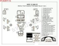 BMW X5 (00-) декоративные накладки под дерево или карбон (отделка салона), c навигацией, c автомачиcким климат контролем, правый руль