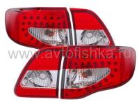 Toyota Corolla (2006-2010) фонари задние светодиодные красно-белые, комплект лев.+прав.