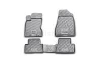 Коврики в салон NISSAN X-Trail (T31), 2007-2010, 2011-02/2015, 4 шт. (полиуретан, серые)