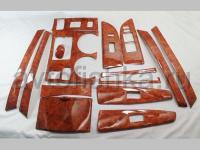 Toyota Highlander (2007-2012) декор салона под дерево вишня, комплект 15 предметов.