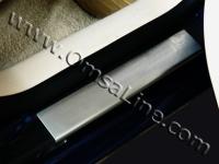 Volkswagen Golf 5 (03-08) 5 дверн. накладки порогов дверных проемов из нержавеющей стали, комплект 4 шт.