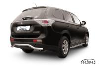 Защита заднего бампера Arbori d57 "волна" MITSUBISHI OUTLANDER 2014-